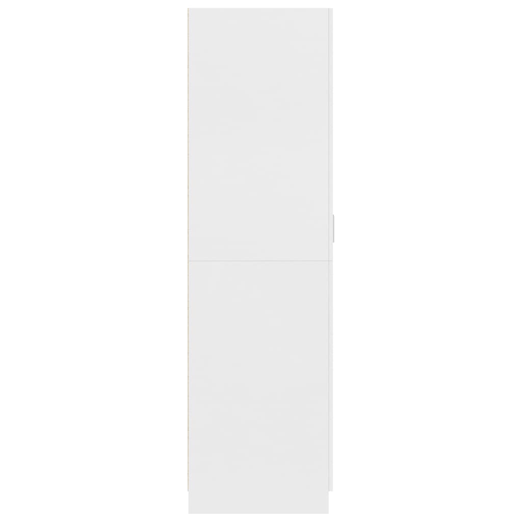 Garderoob valge 80 x 52 x 180 cm puitlaastplaat