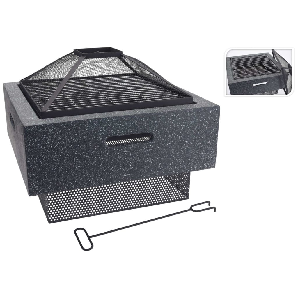 ProGarden tulease grillrestiga kandiline, tumehall, 52,5x52,5x18,5 cm
