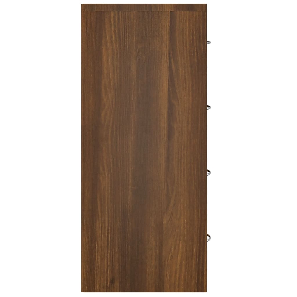4 sahtliga kummut 60 x 30,5 x 71 cm, pruun tamm