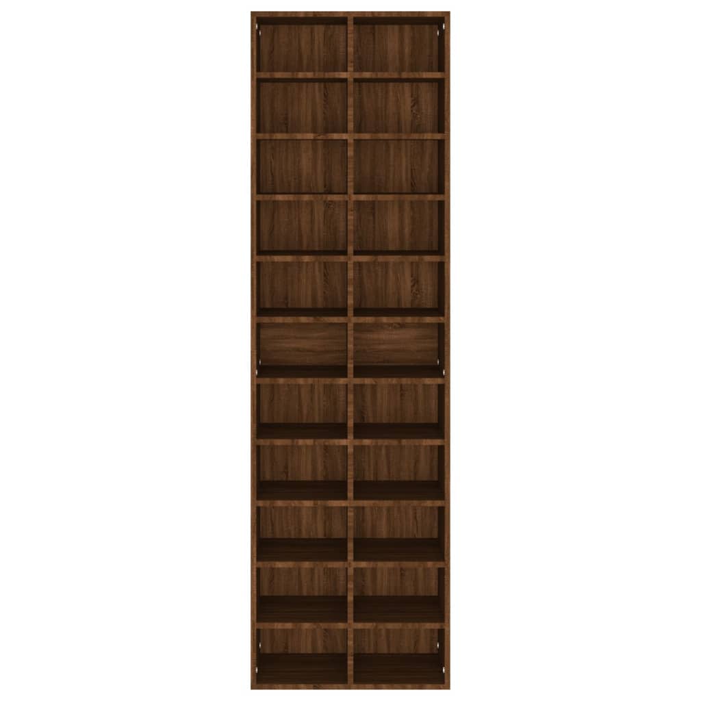 Raamatukapp, pruun tamm, 54 x 34 x 183 cm, tehispuit