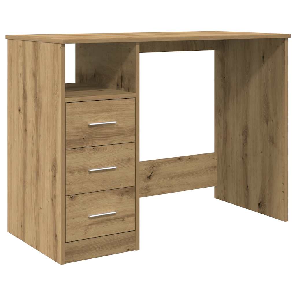 Kirjutuslaud Artisan Oak 102x76x50 cm Engineered Wood