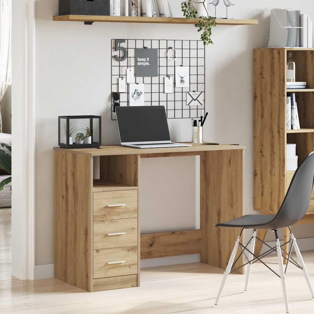 Kirjutuslaud Artisan Oak 102x76x50 cm Engineered Wood