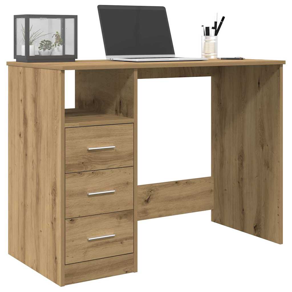 Kirjutuslaud Artisan Oak 102x76x50 cm Engineered Wood
