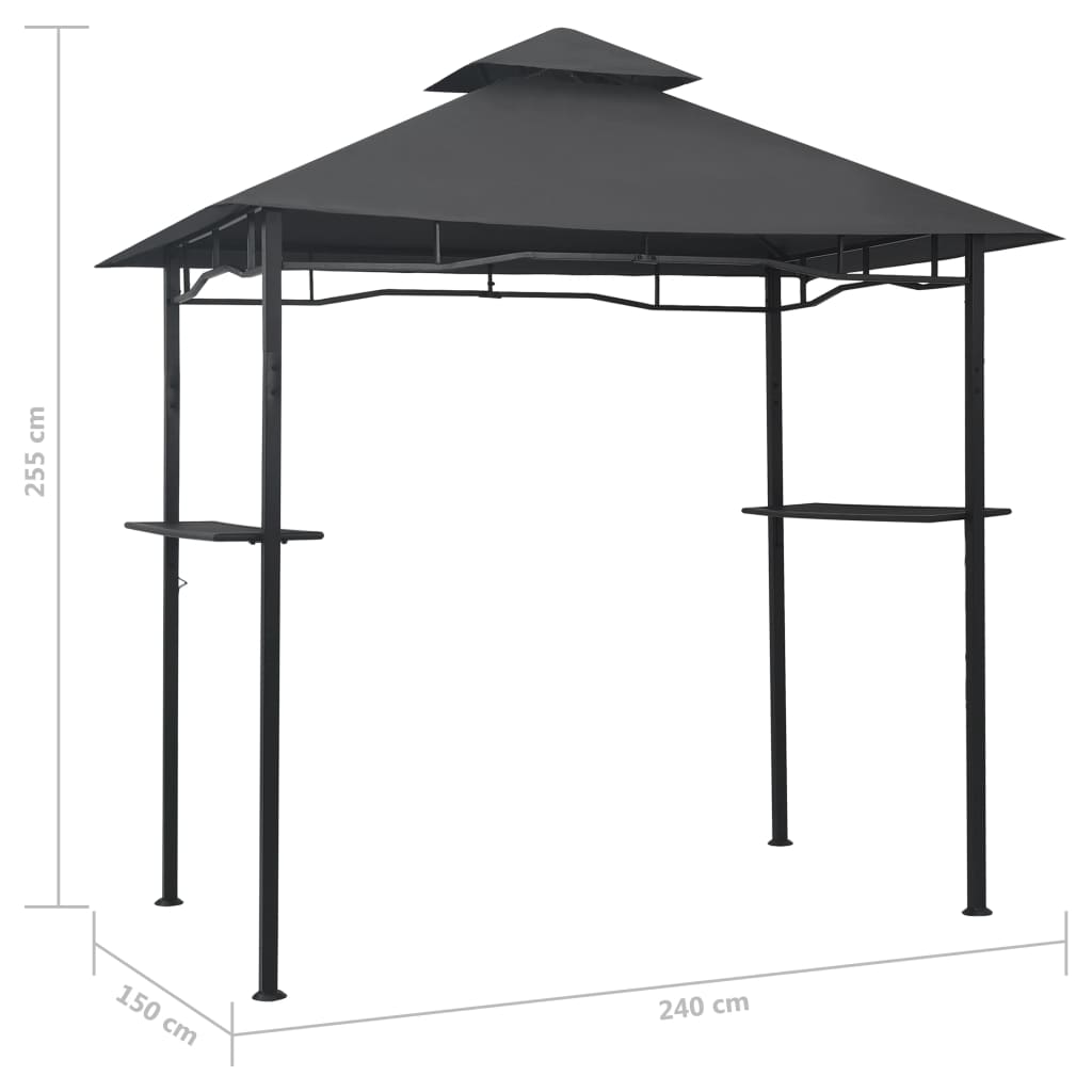 Grilli varikatus 240 x 150 x 255 cm, antratsiithall, teras