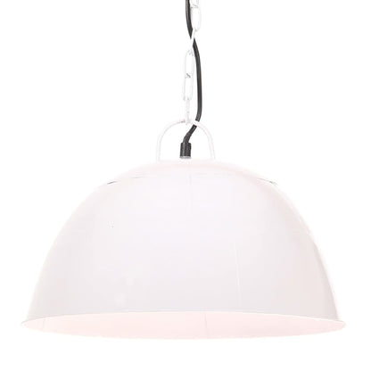 Tööstuslik vanaaegne laelamp 25 w valge, ümmargune 41 cm e27