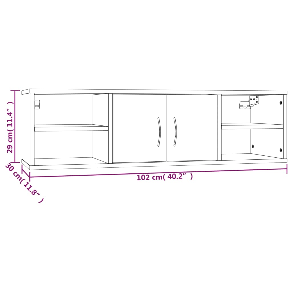 Seinariiul, hall Sonoma tamm, 102 x 30 x 29 cm, tehispuit