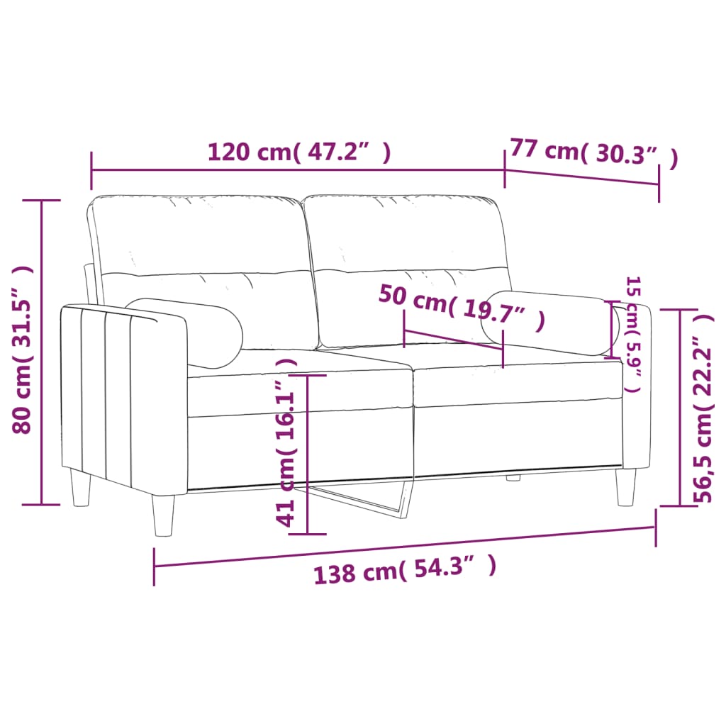 2-kohaline diivan patjadega, tumehall, 120 cm, kangas