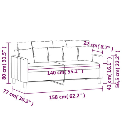 2-kohaline diivanvoodi, helehall, 140 cm, samet