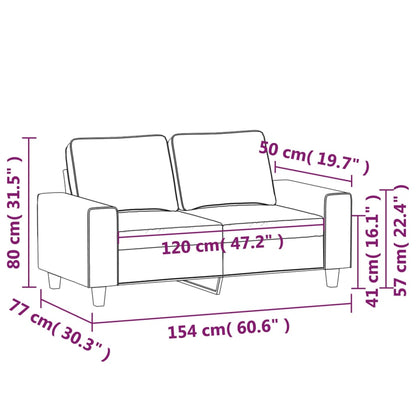 2-kohaline diivan tumehalli, 120 cm, kangas