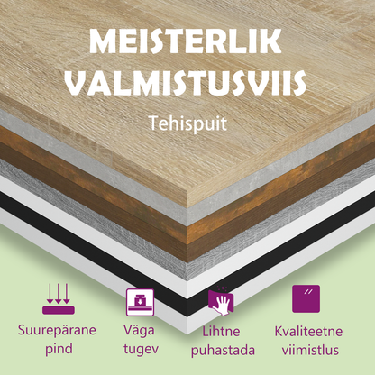 Raamaturiiul must 97,5 x 29,5 x 100 cm, tehispuit